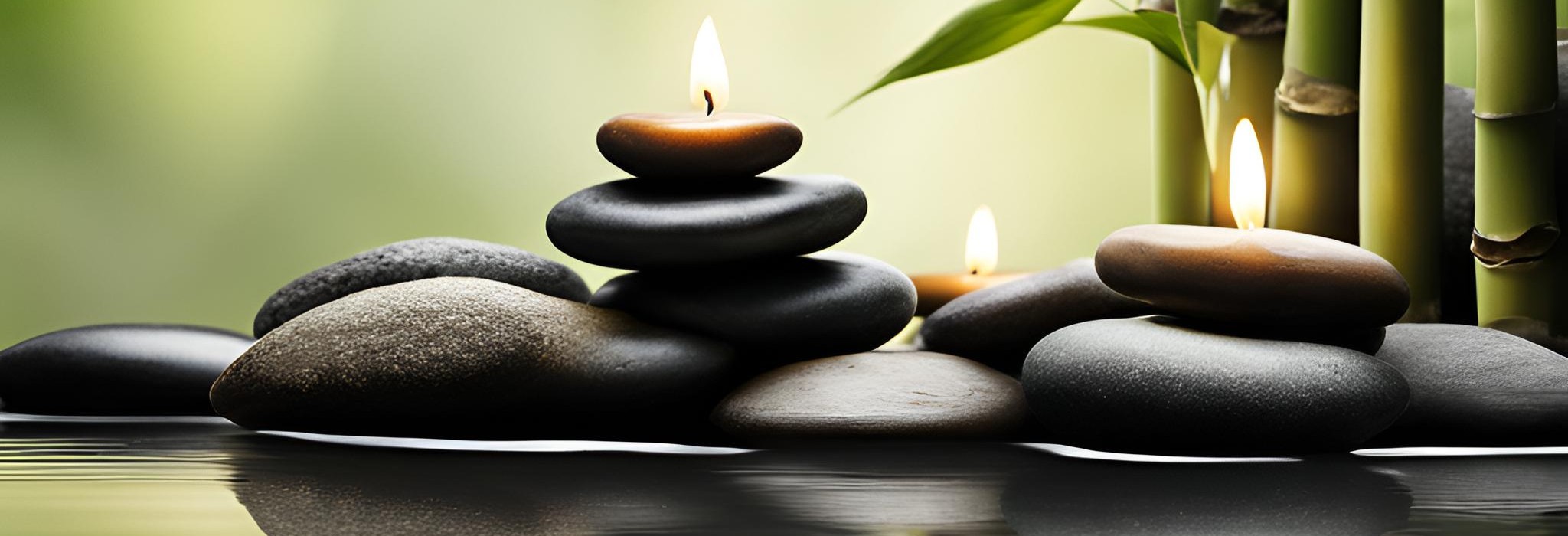 Osvežujoči zeleni listi z rosnimi kapljicami, ki prinašajo občutek sprostitve in harmonije