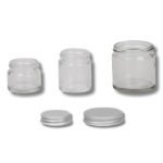 Stekleni lončki Aroma v treh različnih velikostih: 15 ml, 30 ml in 50 ml.