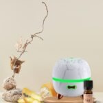 Paket Pomarančni objem z difuzorjem Selene in eteričnim oljem pomaranče.